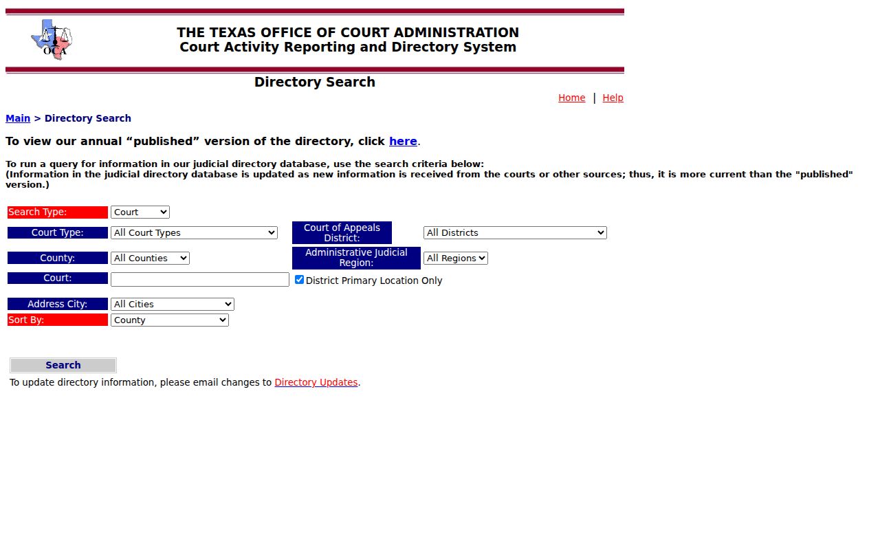 Coke County outstanding warrants: Texas court directory search controls